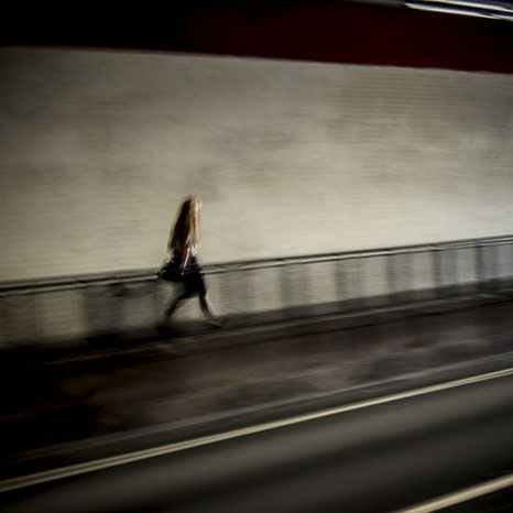 Motion blur in subway